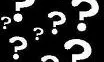 Interrogants blancs en fons negre