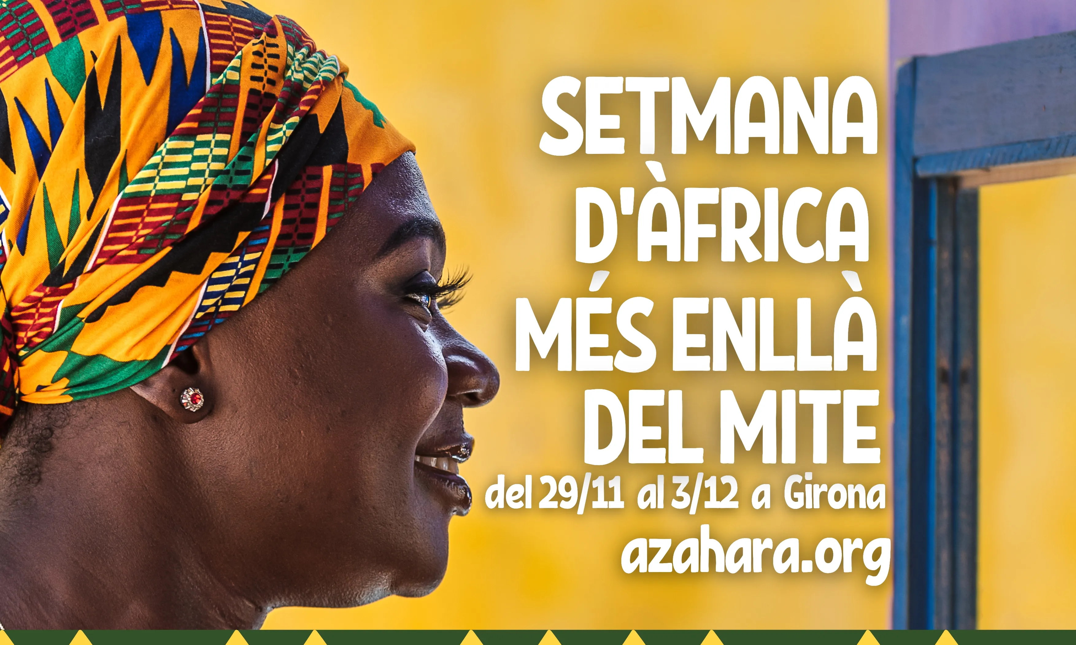 El cartell de la primera ‘Setmana d’Àfrica: més enllà del mite’ que s'està celebrant a Girona.